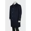 Men's Blue Cashmere Coat
