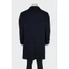 Men's Blue Cashmere Coat