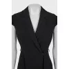 Fitted button-up jacket dress