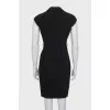 Fitted button-up jacket dress
