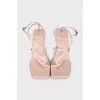 Pink leather sandals