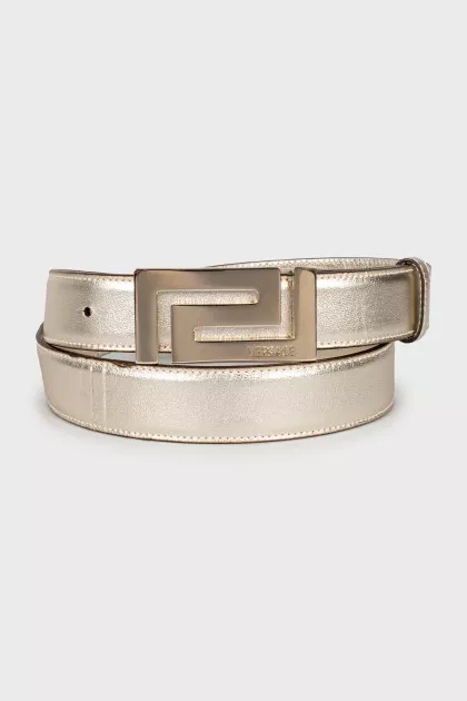 Belt made of golden leather