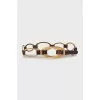 Vintage metal and leather belt