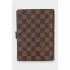 Leather notebook with branded print