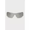 Silver colored sunglasses