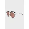 Aviator sunglasses with pink tint