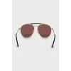 Aviator sunglasses with pink tint