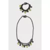 Necklace and bracelet set with enamel