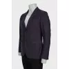 Men's purple wool cashmere jacket