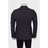 Men's purple wool cashmere jacket