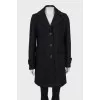 Black button down coat