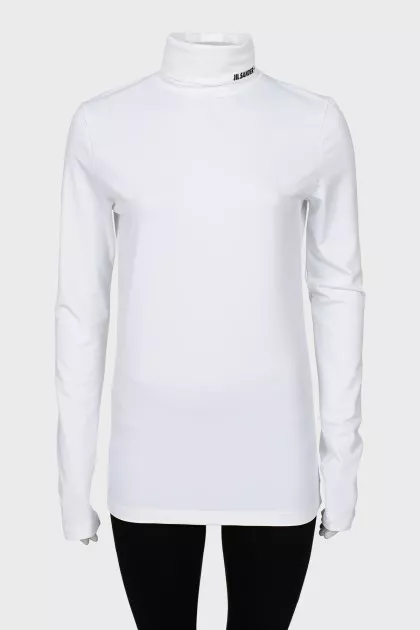 White golf with brand logo