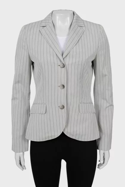 Slim fit pinstripe jacket