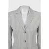 Slim fit pinstripe jacket