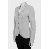 Slim fit pinstripe jacket