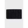 Pleated clutch in black