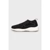 Men's black textile sneakers