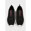 Men's black textile sneakers