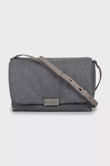 Grey crossbody bag