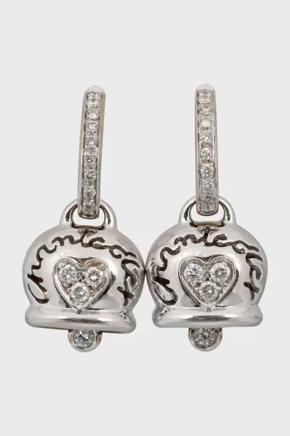 Campanelle diamond earrings
