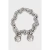 White gold bracelet with diamonds