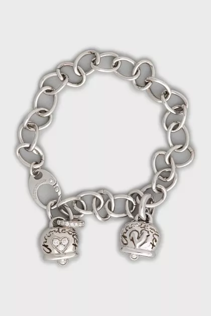 White gold bracelet with diamonds