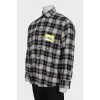 Men's two-tone oversized shirt