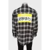 Men's two-tone oversized shirt