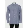 Men's two-tone logo shirt