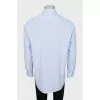 Men's blue printed shirt