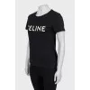 T-shirt with brand logo