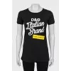 Black fitted t-shirt