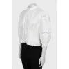 Blouse decorated with lace