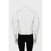 Blouse decorated with lace