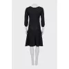 Fitted dress with flared skirt