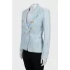 Jacket with accent buttons