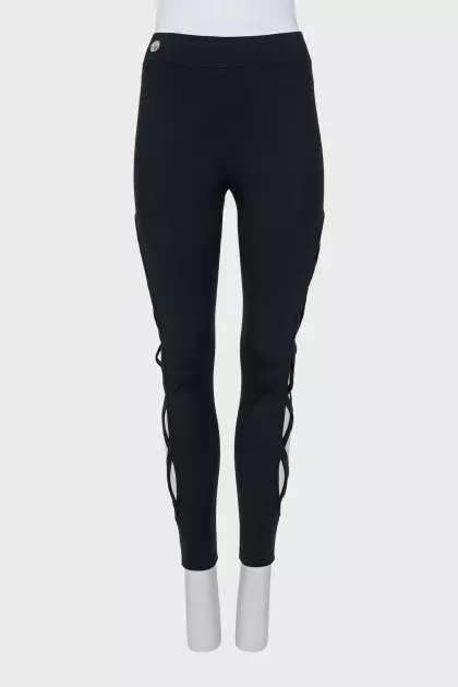 Leggings with lacing on the sides