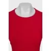 Fitted blouse with peplum