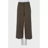 Wide trousers in green