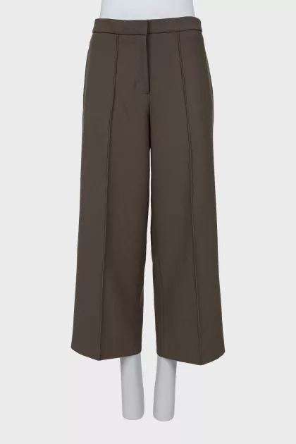 Wide trousers in green