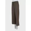 Wide trousers in green