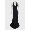 Maxi dress with back slit