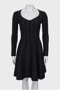 Fitted dress in black
