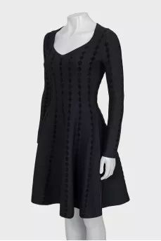 Fitted dress in black