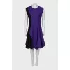 Black and purple dress with zipper