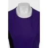 Black and purple dress with zipper