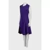 Black and purple dress with zipper