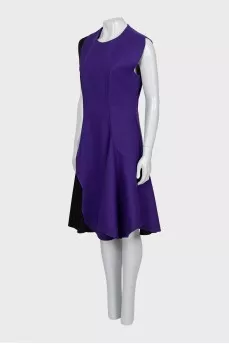 Black and purple dress with zipper