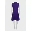 Black and purple dress with zipper