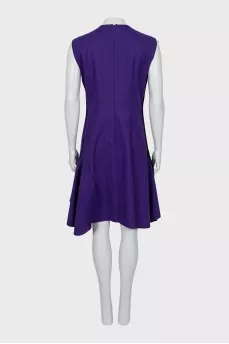 Black and purple dress with zipper